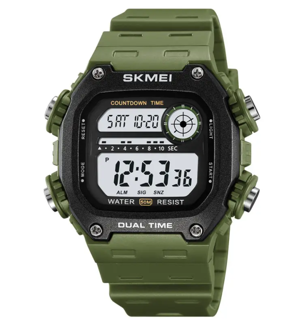 Часы мужские спортивные наручные Skmei 2126 (Зеленый) Винница - изображение 2