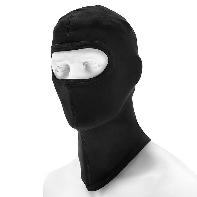 Універсальна Тактична Балаклава з 1 отвором для очей Poladex (MB-01) Black Нововолинськ - фото 1
