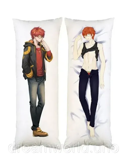Подушка дакімакура Сеон Чхве 707 Mystic Messenger декоративна подушка для обіймання двостороння 50х170 Харків - фото 1