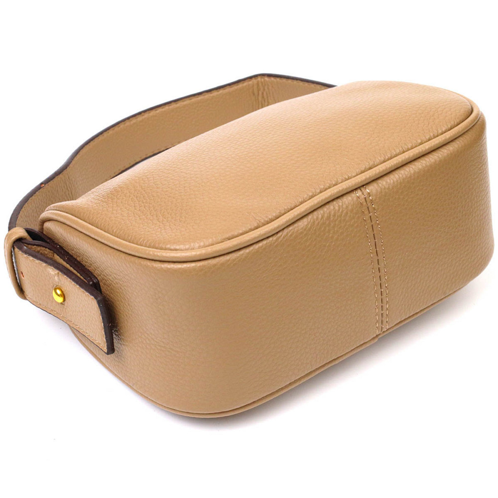 Сумка на плечо кросс-боди из натуральной кожи 22128 Vintage Бежевая Киев - изображение 5