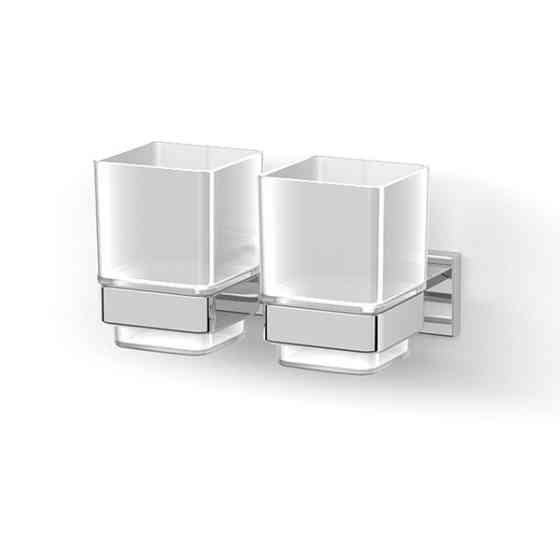 Стакан подвійний для зубних щіток IMPRESE BILOVEC хром Київ