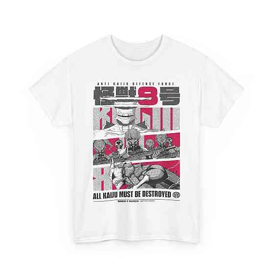 Футболка чоловіча з аніме принтом Каіджу Но Міна Схіро оверсайз (S/M/L) Чорний AnimeJ0479 Дніпро