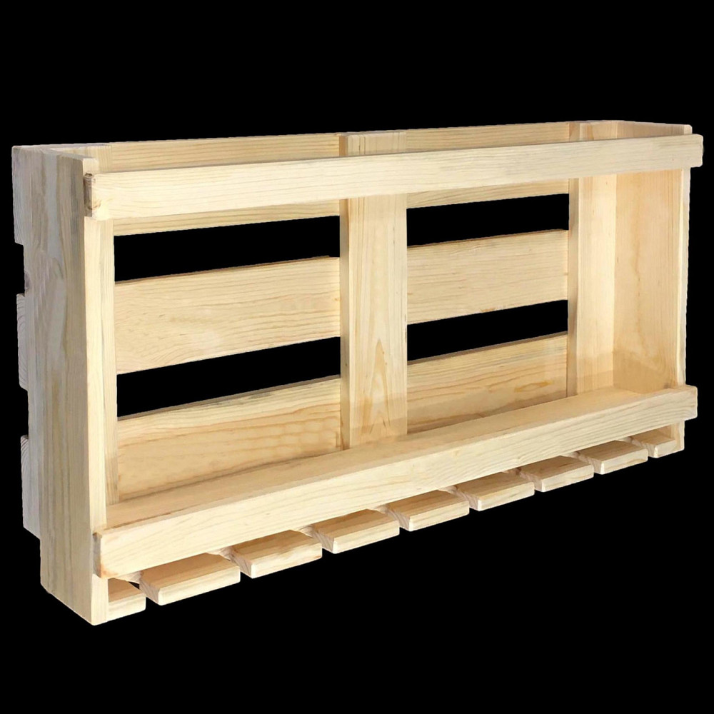 Настенная винная полка 