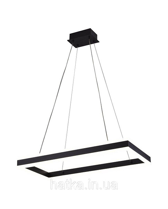 Стельова світлодіодна люстра QQD3093 (Чорний) Київ - фото 4