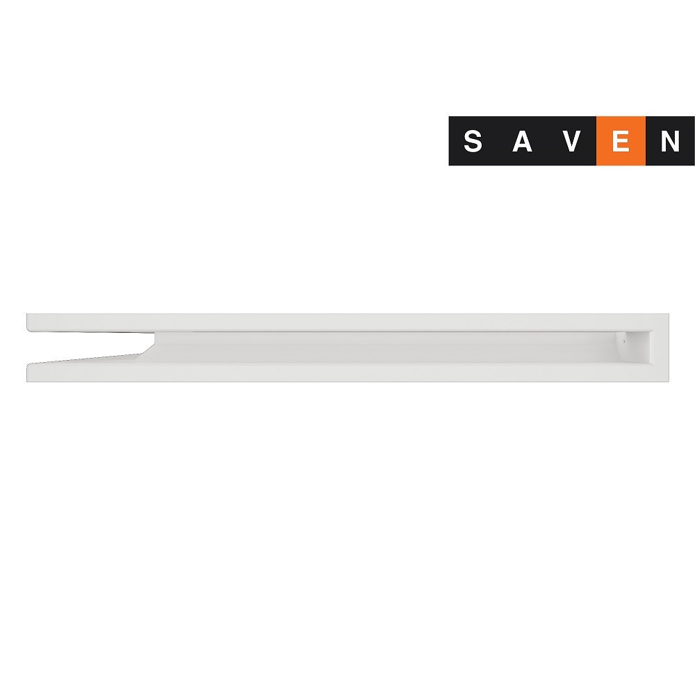 Вентиляційна решітка для каміна кутова ліва SAVEN Loft Angle 60х600х800 біла Львів - фото 2