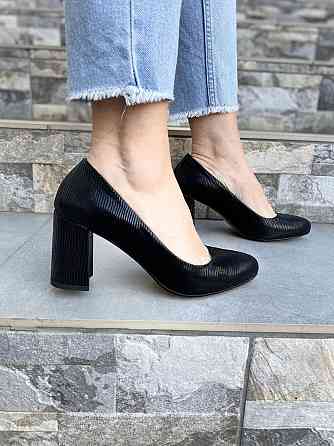 Stepter Туфлі жіночі STEPTER чорні натуральна шкіра каблук 7 см розмір 39 (3867) Коломыя