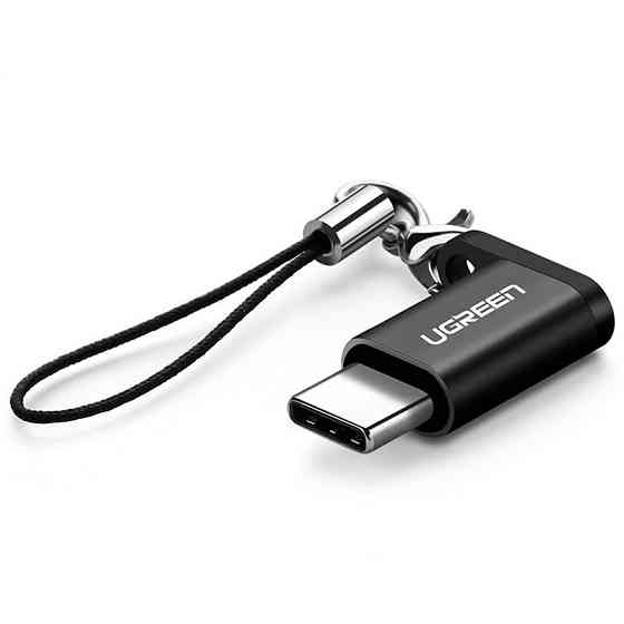 Переходник-адаптер microUSB к USB Type-C Ugreen US189 (Черный) Николаев