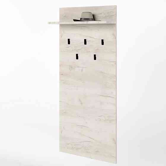 Вешалка на стену Эверест Соната-600 60х130 см дуб крафт белый (DTM-2727) Львов