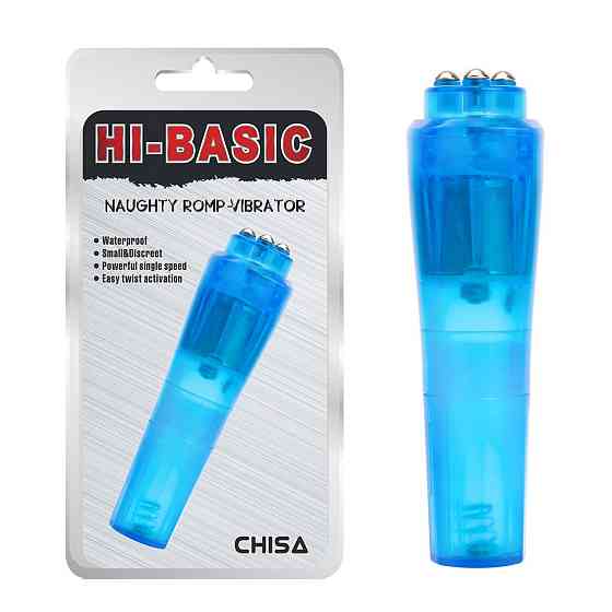 Вибратор для клитора Chisa Hi-Basic Naughty Romp, голубой Sex Aura Киев