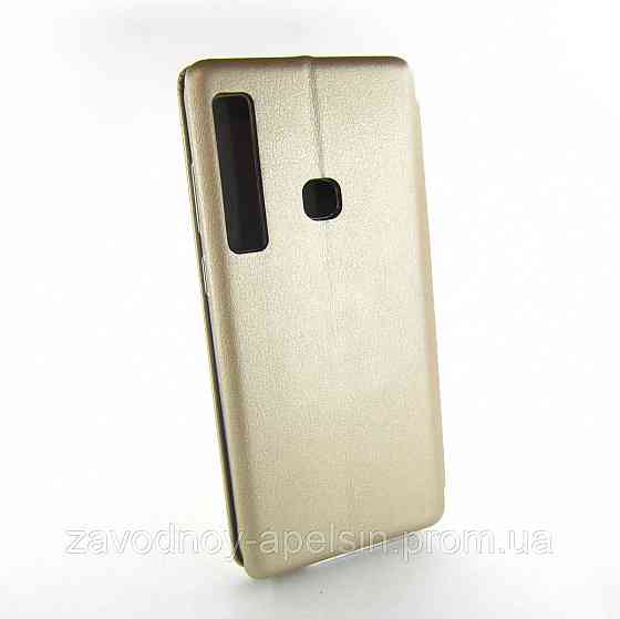 Чехол книжка Samsung A9 2018 Подставка (золотой) Одесса