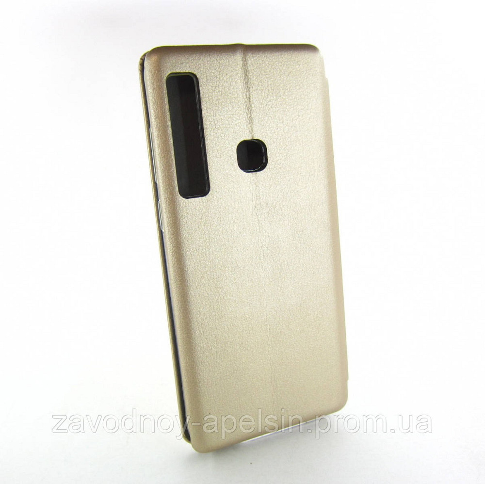 Чохол книжка Samsung A9 2018 Підставка (золотий) Одеса - фото 3