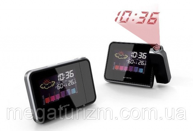 Годинник метеостанція з проектором часу 8190 Вінниця - фото 2
