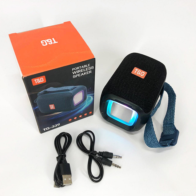 Колонка з подсвечиванием портативная TG339, Bluetooth колонка с освещением bluetooth бюджетная KN-89 Львов - изображение 1