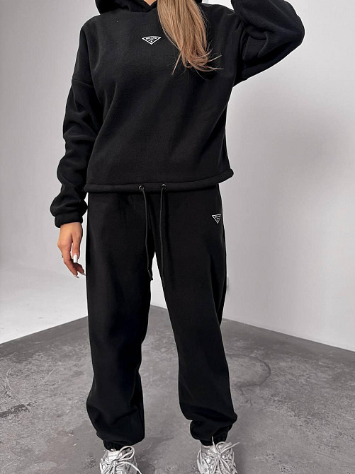 Женский теплый костюм, из флис полара L-XL, Чорний Одеса - фото 9