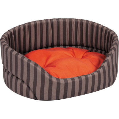 Лежак для тварин Природа "Coral 3" 66х57х29 см Коричневий/смужка (4823082429202) Вінниця - фото 1