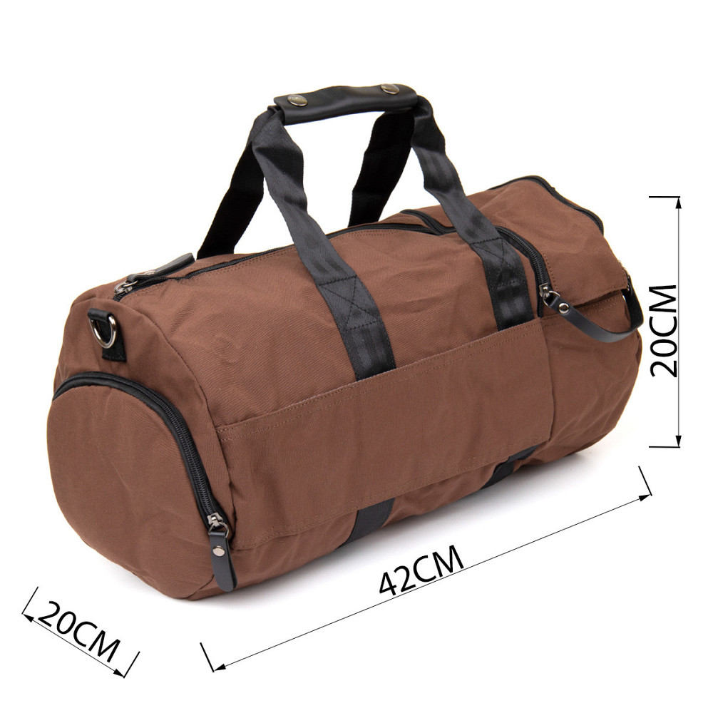 Спортивна сумка текстильна Коричнева (Vintage) Київ - фото 8