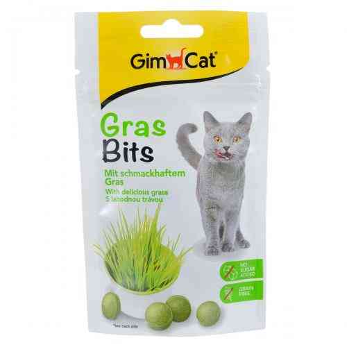 Лакомство GimCat GrasBits для кошек таблетки с травой 65 шт/40 г Киев