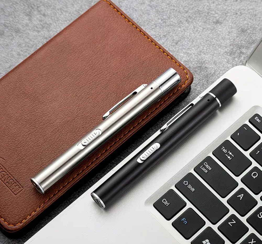 Ліхтарик 2 в 1 біле та жовте світло usb чорний Київ - фото 7