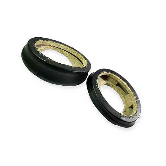 Подиум ОВАЛ (2шт) низкий двухслойный черный кожзам динамика Мукачево