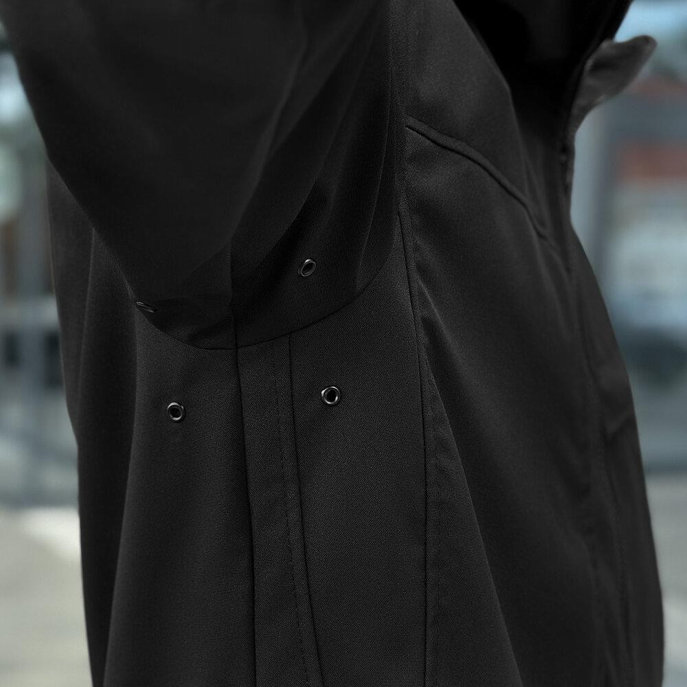 Осіння чоловіча чорна куртка із даймонд-котону Pobedov Shum Київ - фото 7