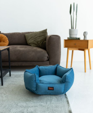 Лежак для собак і котів Happy Peppy (Хеппі Пеппі) Voyage 70 х 70 см., Синій Запоріжжя