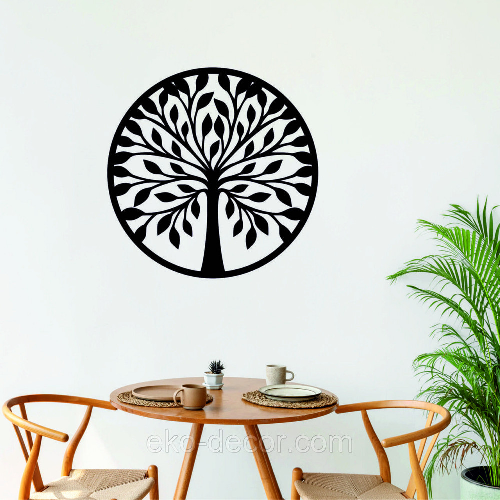 Декоративное настенное 3D Панно «Дерево в кругу» Декор на стену с объемом Киев - изображение 6