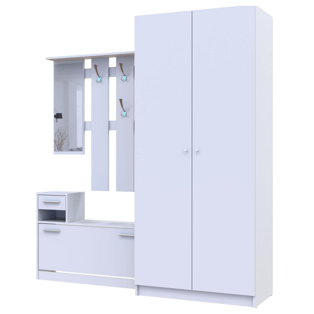 Передпокій Doros Alice та шафа Promo Білий (DRS-011385) Львів - фото 4