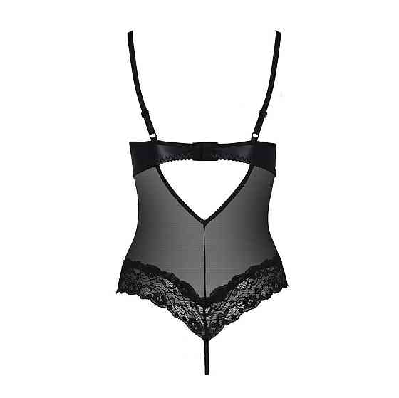 Боди с открытой грудью Passion Exclusive NORTH BODY L/XL, black Sex Aura Киев