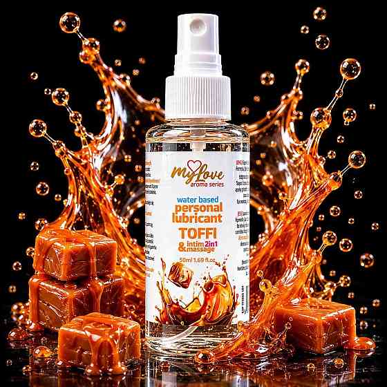 2в1 лубрикант та масажний гель - MyLove Aroma Series Intim&Massage Toffi, 50 мл Sex Aura Київ