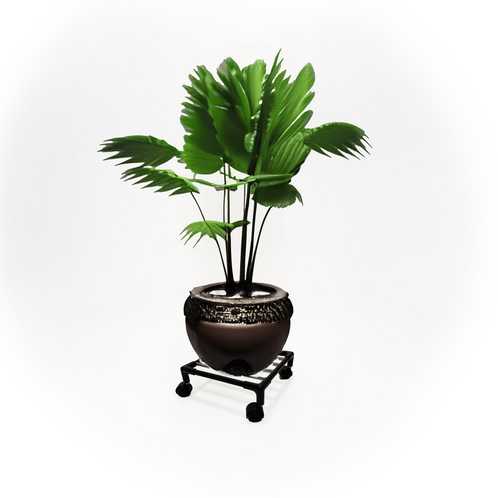 Мобільна  підставка для квітів на колесах Bibi, металева, під важки вазони. Бориспіль - фото 1