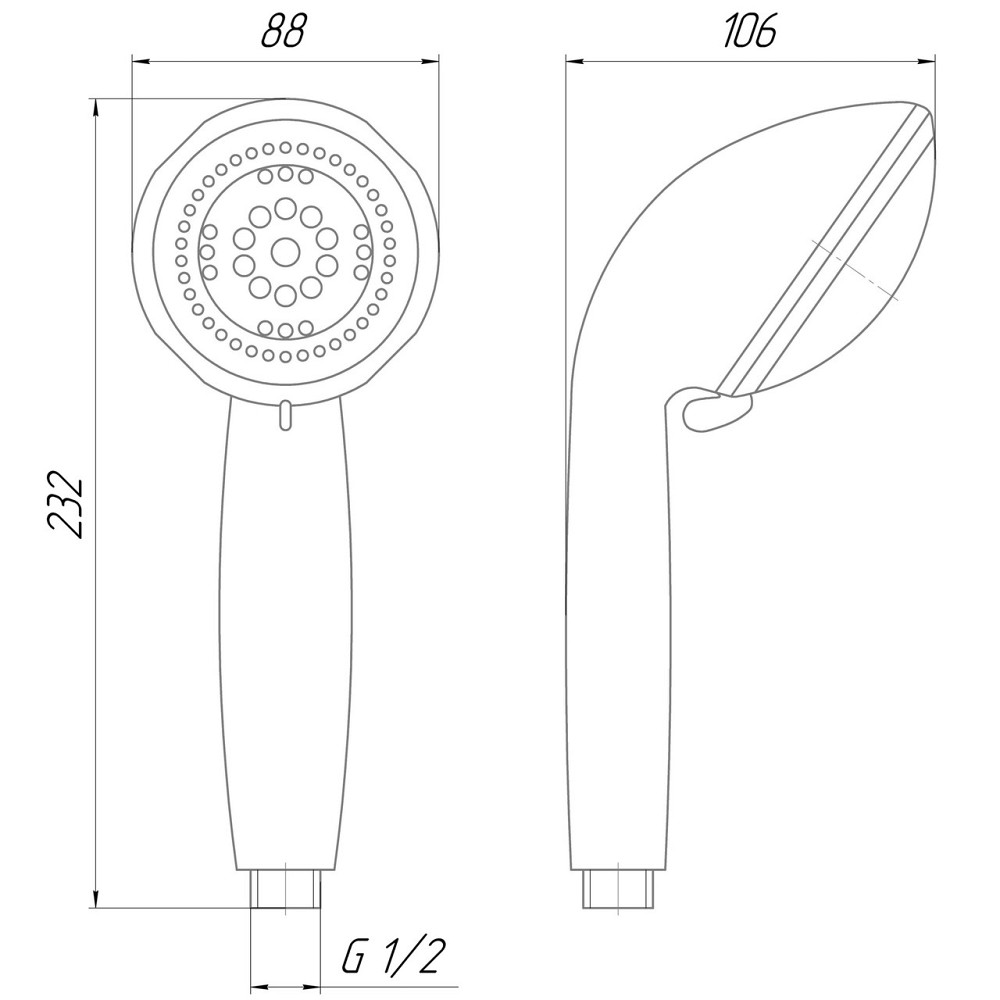 Душевая лейка Topaz NF-2288-00-LOTUS (000025266) Киев - изображение 6