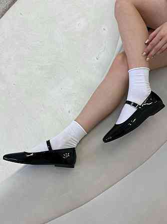 Балетки VIFEST чорні шкіра лакована 37-41р. (5459) Коломия