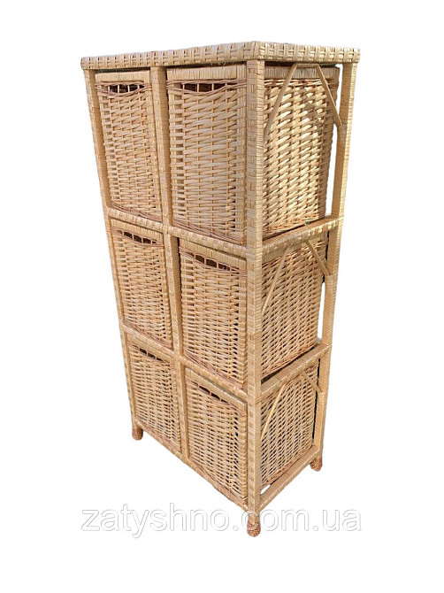Комод плетеный из лозы на 6 ящиков Киев - изображение 2