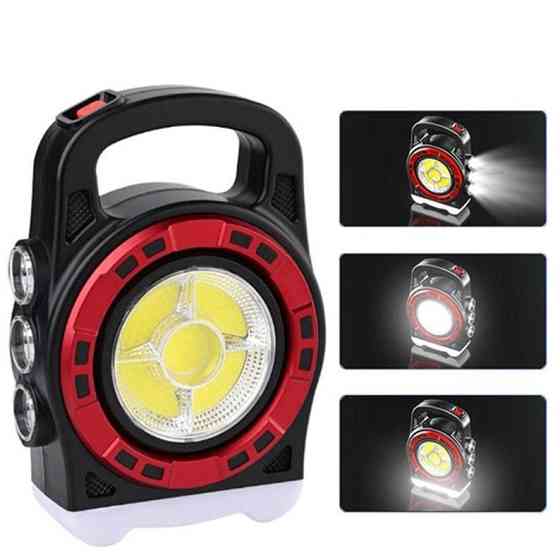 Кемпінговий ліхтар HB-6678L (LED+52SMD+SMD) + сонячна панель + Power Bank + microUSB (3 режими) Вінниця