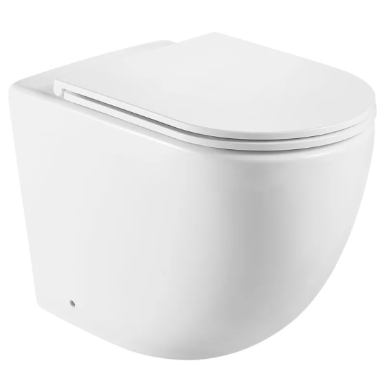 Унітаз підлоговий безбачковий Mixxus Premium ELLIPSE-0701-T1 570х365х410mm, система змиву TORNADO 1  ( MP6593 ) 39871 Харків