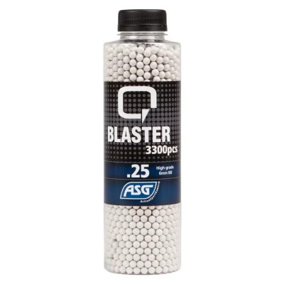 Страйкбольные шарики ASG Q Blaster White 6мм 0.25г 3300шт (19400) Винница - изображение 1