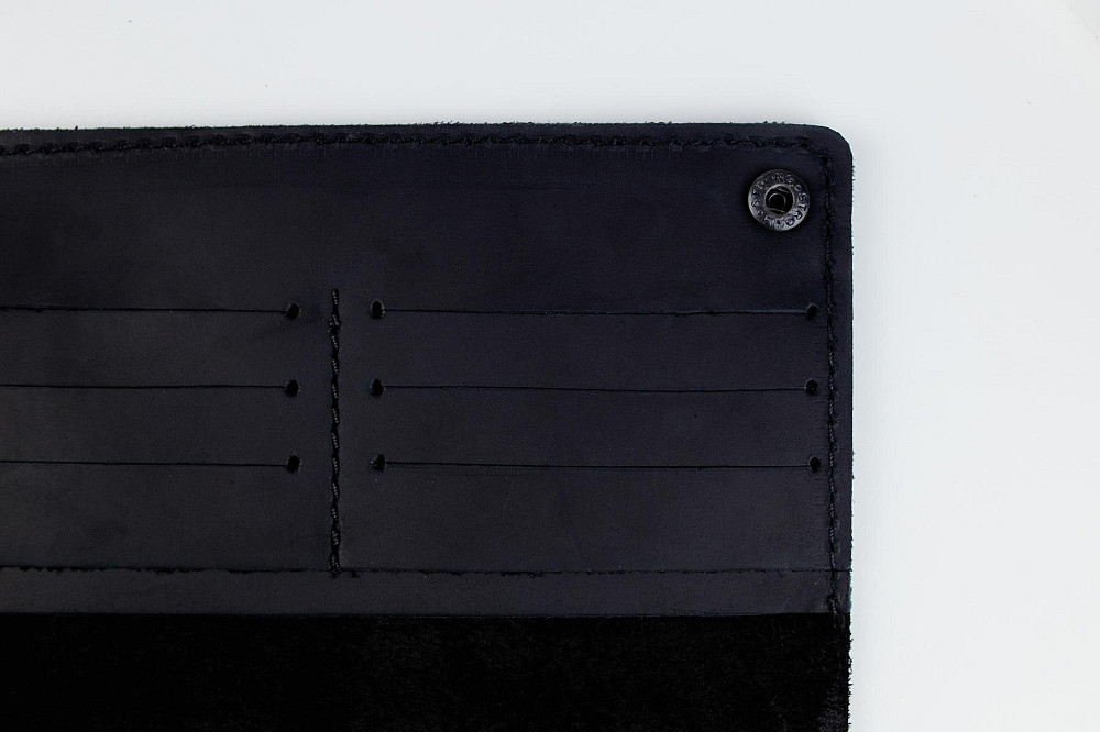 Чоловіче портмоне із натуральної шкіри Crazy Horse SH009 (Чорний) Суми - фото 7