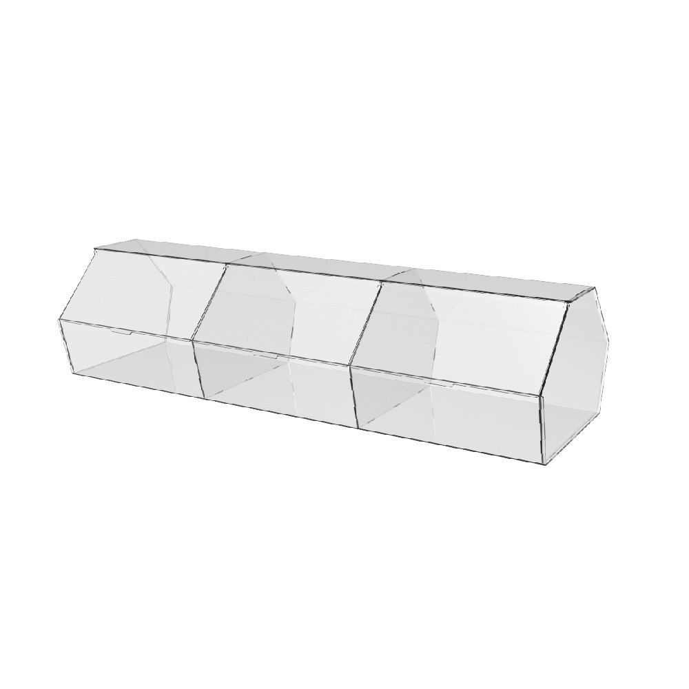 Диспенсер EKOSTAR 800х280х200мм для мармеладів, снеків, горіхів 3 комірки Київ - фото 1