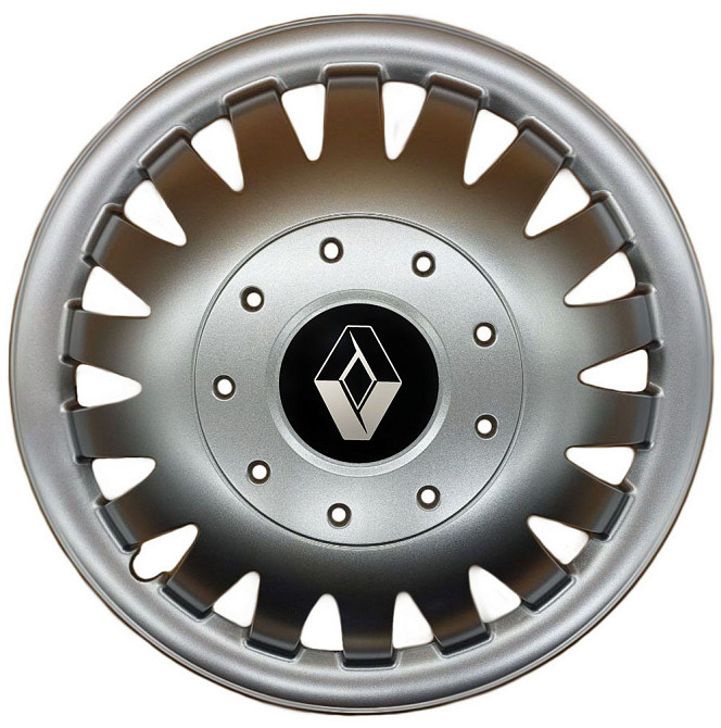 Автомобильные модельные колпаки R15 Renault 320 4шт, SJS, серебряные Киев - изображение 1