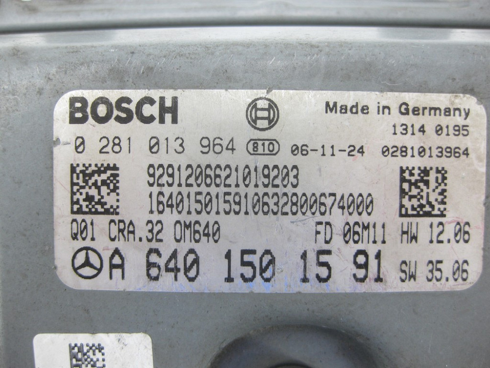 Mercedes-Benz  A6401501591 Блок управління двигуном OM640 R4 2.0 cdi A-class W169 A-class C169 Одеса - фото 7