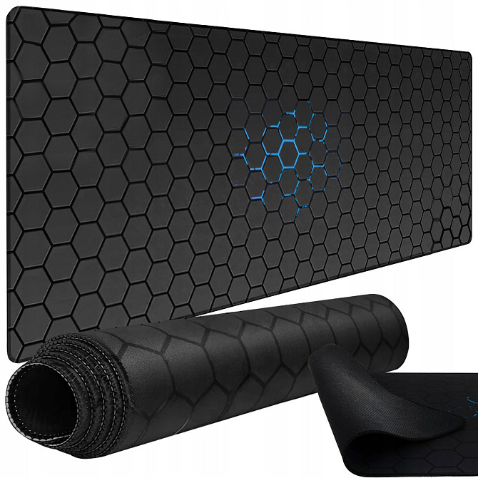 Силиконовый Коврик для мыши и клавиатуры 90х40 см Dunmoon (24274) Black Нововолынск - изображение 1