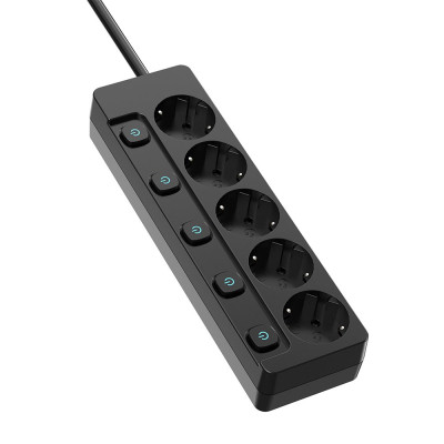 Мережевий фільтр живлення ColorWay CW-PSEA55SBK 5 розеток5м (CW-PSEA55SBK) Вінниця - фото 6