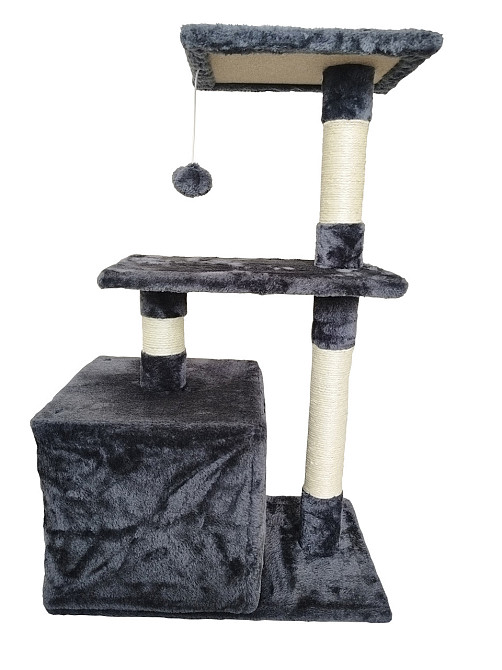 Ігровий комплекс для кішок Avko CatTree 1053 Grey кігтеточка, будиночок, дряпка Київ - фото 2