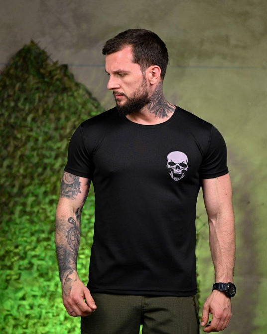 Тактическая потоотводящая футболка Не для слабких black ПП7709 Одесса - изображение 3