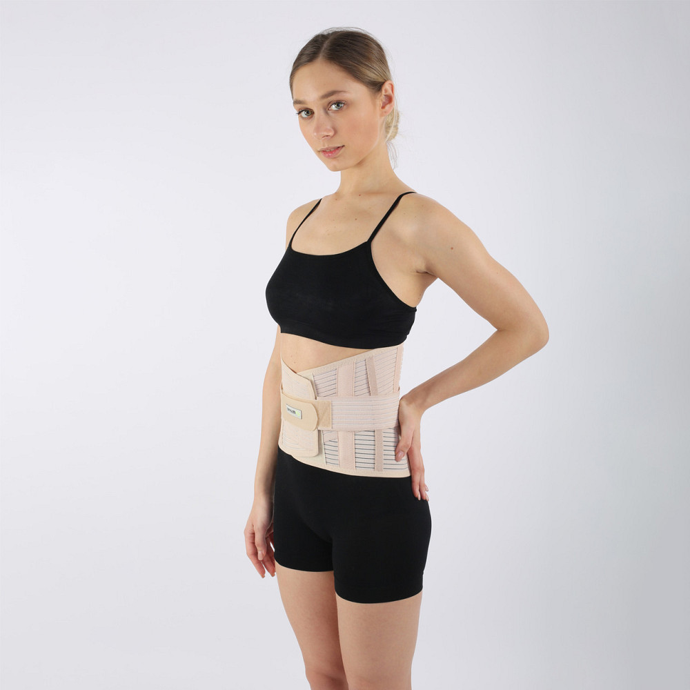 Бандаж попереково-крижовий, 6 ребер жорсткості, висота 26 см, пояс для спини CAS260K-S Розмір XL Кам'янець-Подільський - фото 1