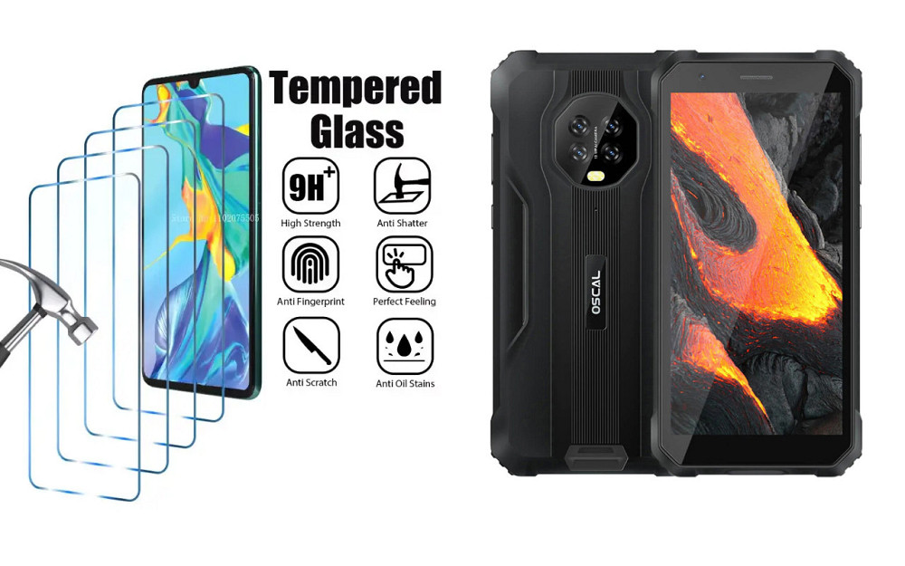 Защитное стекло ArmorGlass для Blackview Oscal S60, Oscal S60 Pro – устойчивое к царапинам и ударам Киев - изображение 1