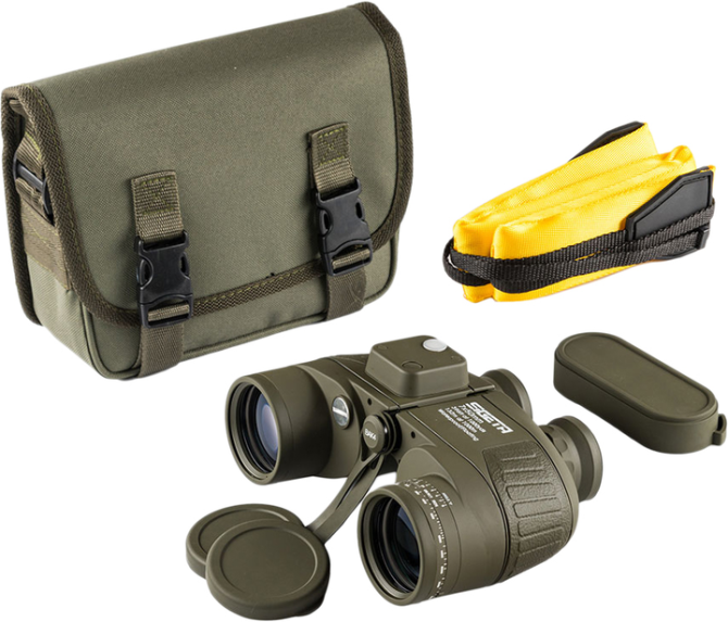 Морской бинокль Sigeta Admiral 7x50 Military floating compass reticle (Зеленый) Винница - изображение 7