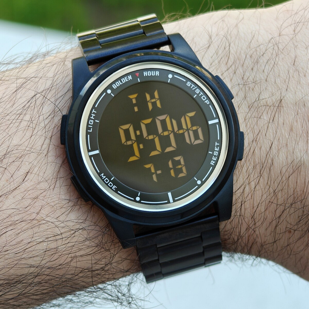 Годинник чоловічий водостійкий тактичний GoldenHour Water Metal Black (2 ремінці) Вінниця - фото 6