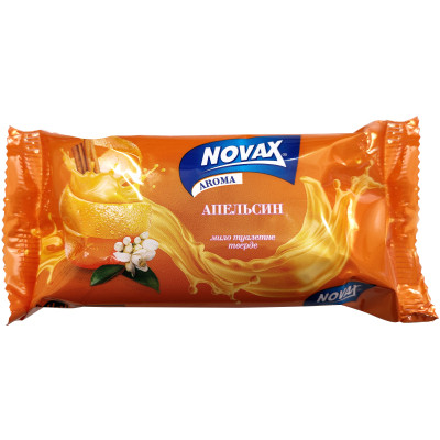 Твердое мыло Novax Aroma Апельсин 140 г (4820195509517) Винница - изображение 1