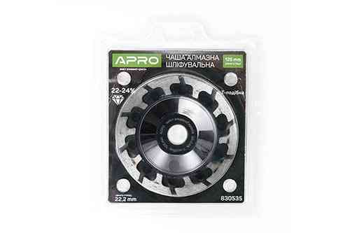 Чаша алмазна шліфувальна 125 мм 22-24% Т-подібна APRO Рівне